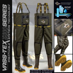 Vass-Tex 3300 Heavy Duty Breathable Chest Wader by Vass Textiles Limited